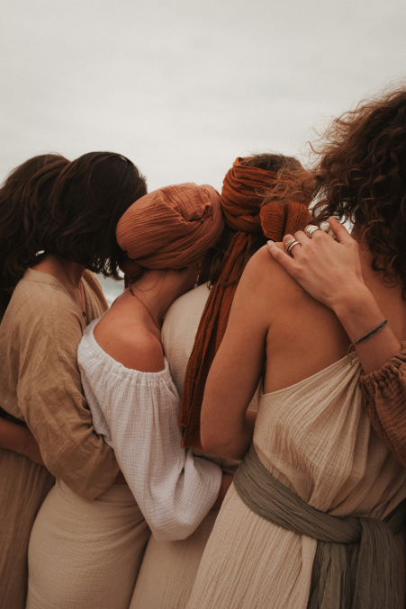 Women supporting each other